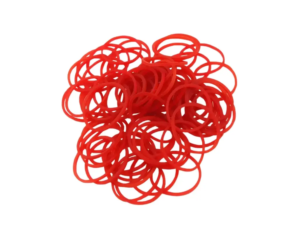 Rubber Bands Red