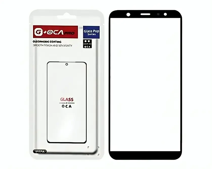[TGSJ6-2-2] Samsung J(6) OCA Glass (BLACK)