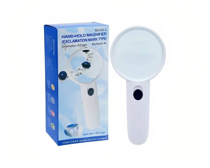 [MGLMMG6B4-1] Magnifier Glass With Two LED Lights MG6B-4 (4X) Zoom