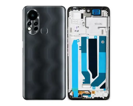 [HS6iNHT11S-3-2] infinix Hot (11)S X(6812) Complete Housing (2 in 1) (BLACK)