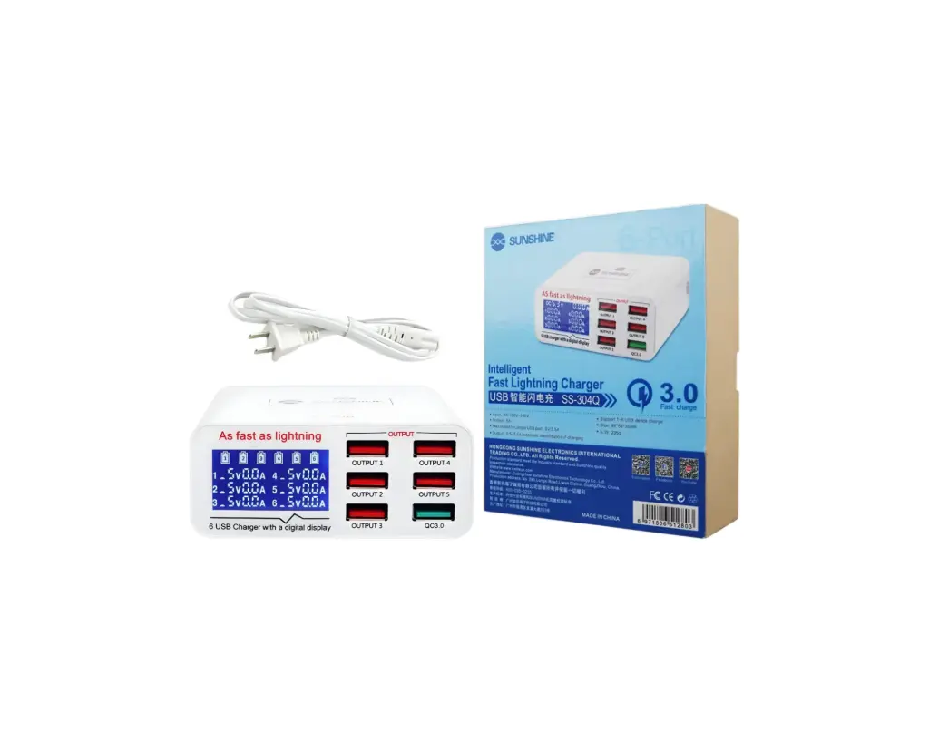 Digital Charger Sunshine SS(304)Q (3.5) Ampere (6) Port