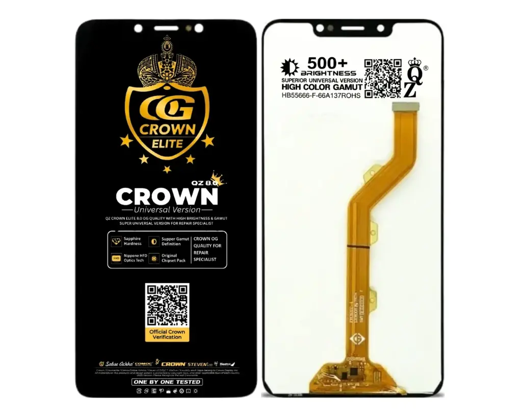 infinix Hot (7) X(624) Crown LCD Unit (BLACK) 