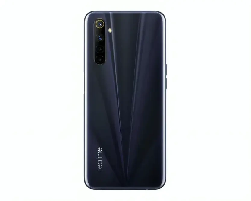 [HS9RE6i-3-2] Realme (6)i Only Back  (BLACK)