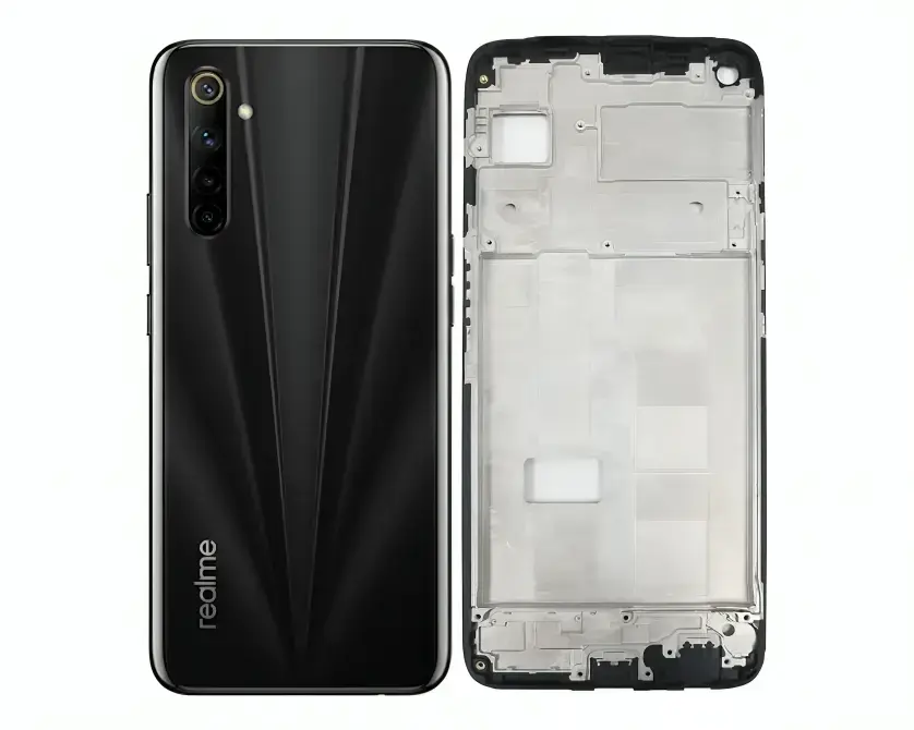 [HS6RE6-3-2] Realme (6) Complete Housing (2 in 1) (BLACK)