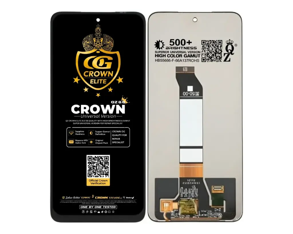 Redmi Note (10) (5G) Crown LCD Unit (BLACK)