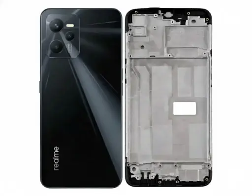 [HS6REC35-3-2] Realme C(35) Complete Housing (3 in 1) (BLACK)