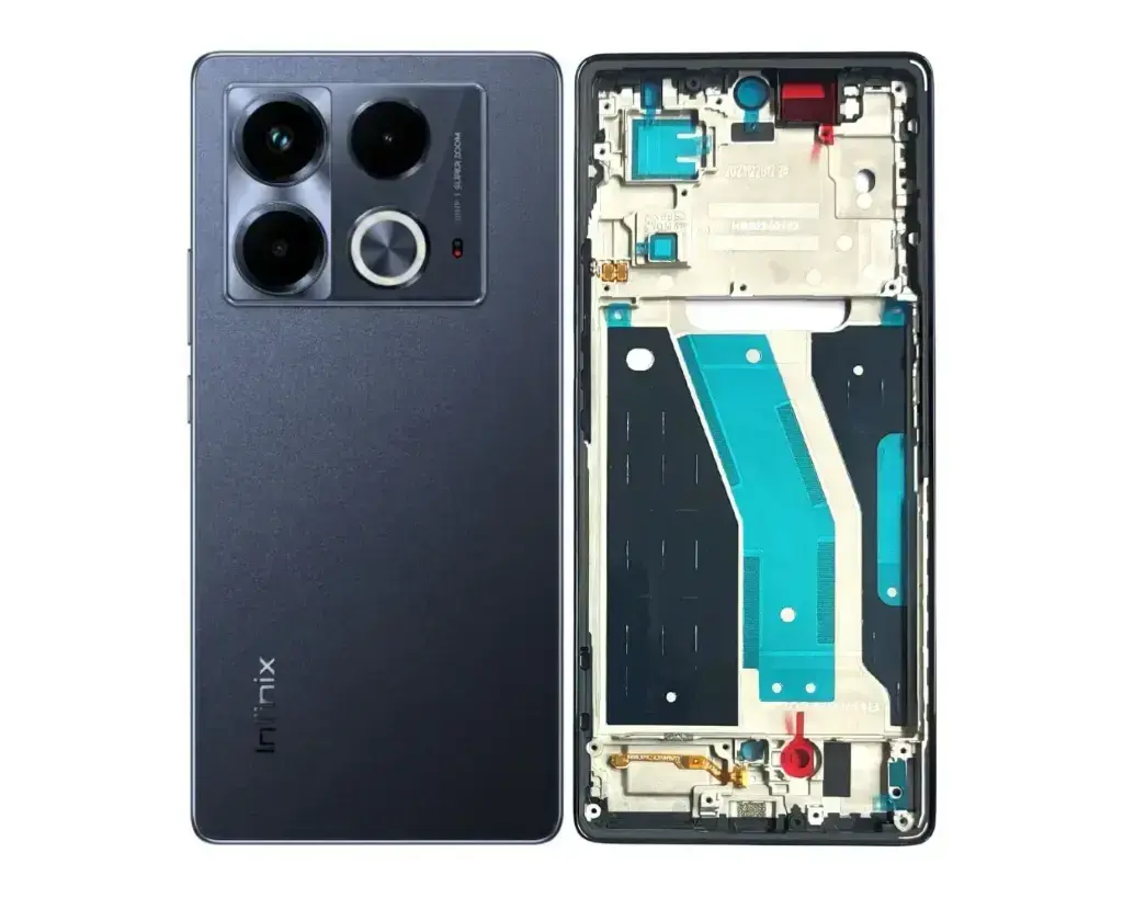 [HS6iNNT40-3-2] infinix Note (40) X(6853) Complete Housing (2 in 1) (BLACK)