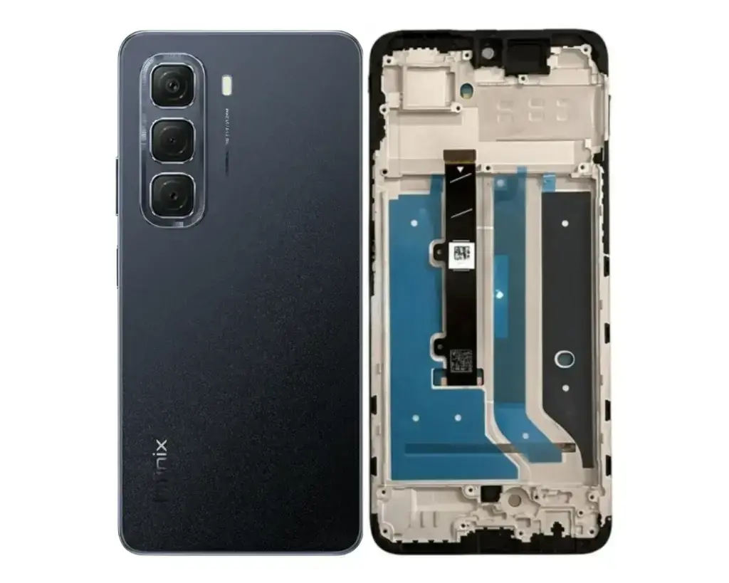 [HS6iNHT50PR-3-2] infinix Hot (50) Pro X(6881) Complete Housing (3 in 1)  (BLACK)