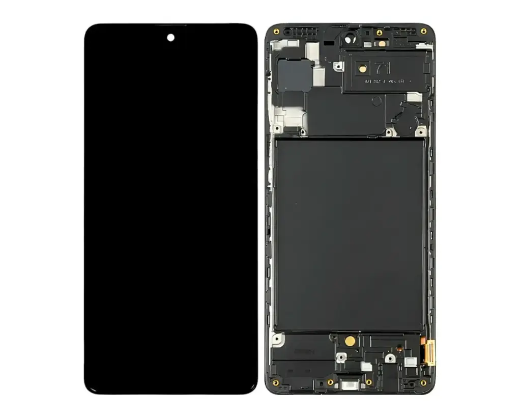 Samsung A(71) Original Shade Full Display With Ring LED Unit (BLACK)  