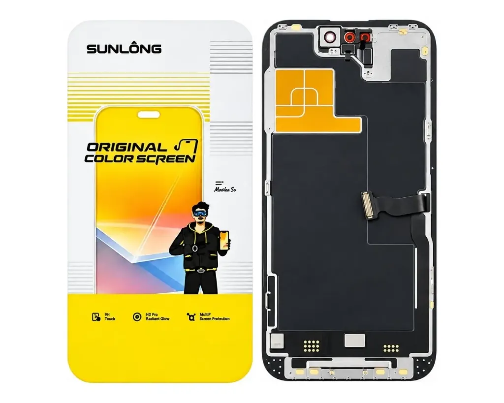 [OGSiP14PR-6-2] iPhone (14) Pro Sunlong OGS Unit (BLACK)