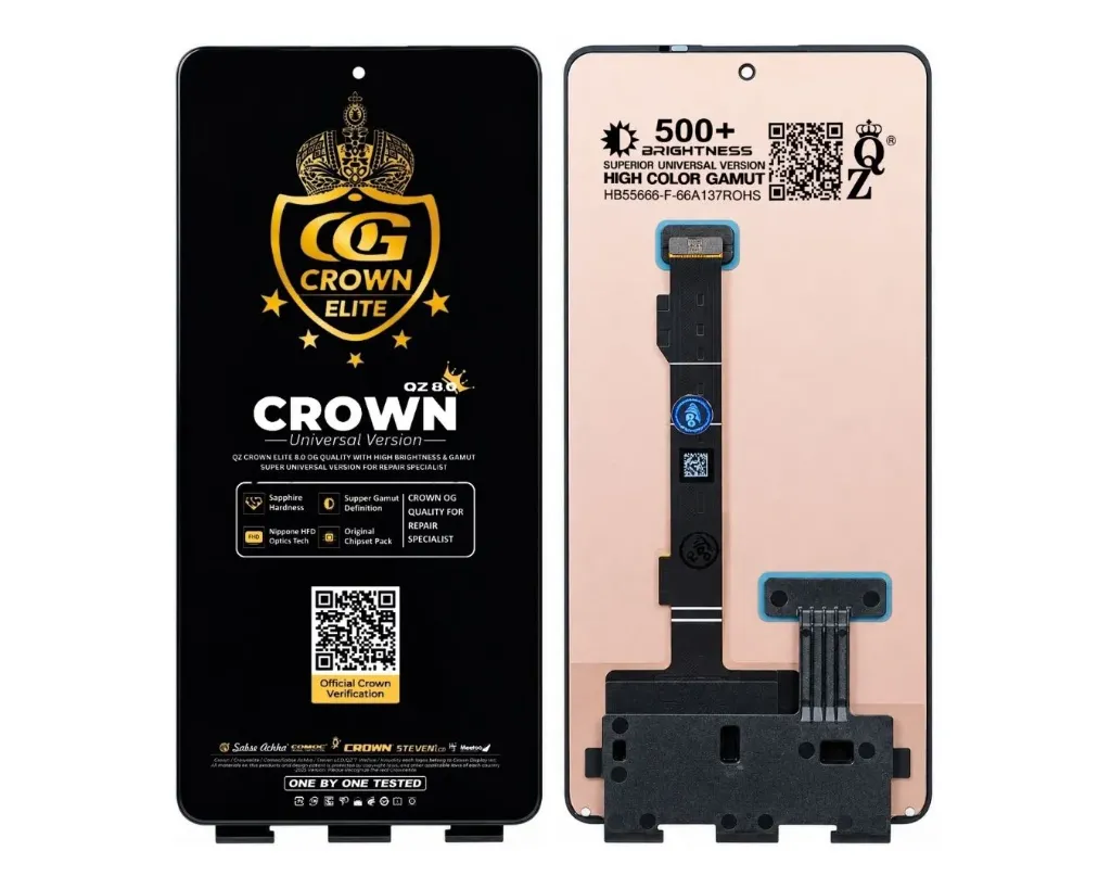 Redmi Note (12) Pro Fresh Full Display Without Ring Crown OGS Unit (BLACK)