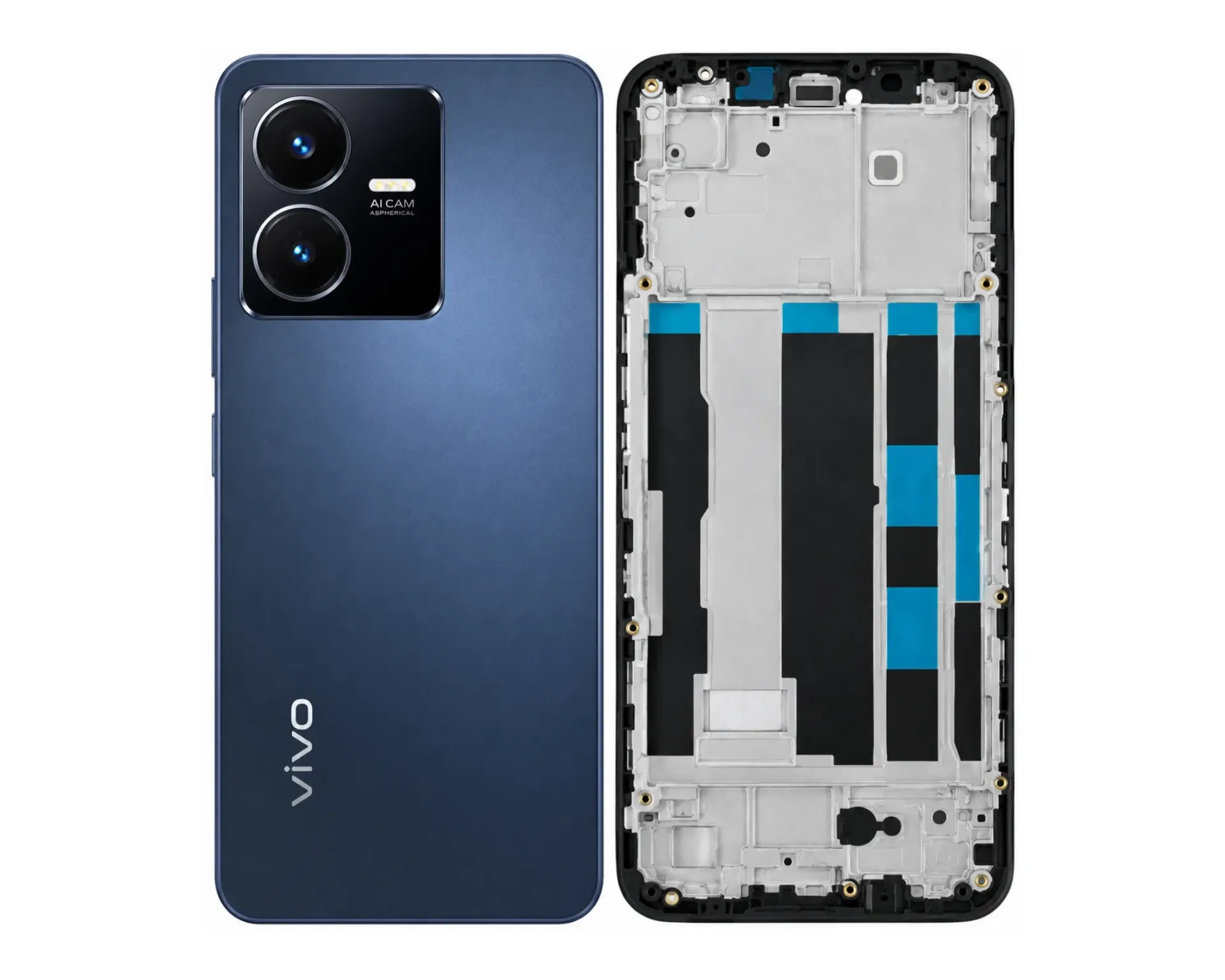 [HS6ViY22-3-3] Vivo Y(22) Complete Housing (3 in 1) (BLUE)