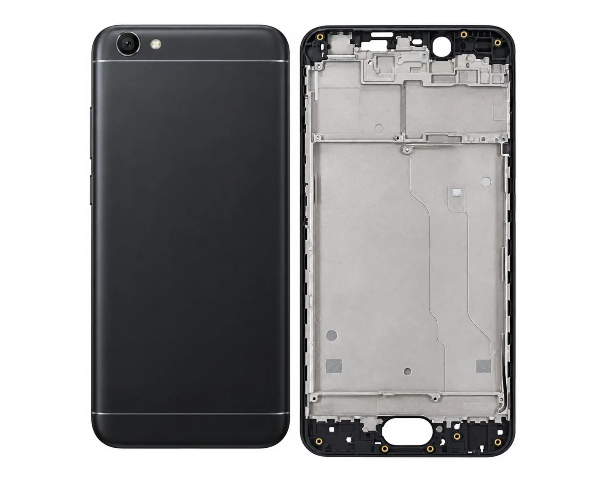 [HS6ViY67-3-2] Vivo Y(67) Complete Housing (2 in 1) (BLACK)