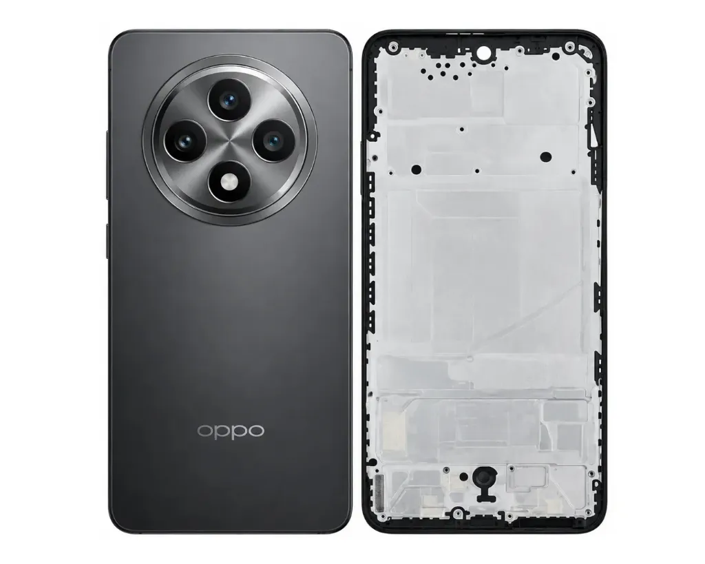 [HS6ORN12F-3-2] Oppo Reno (12)F Complete Housing (3 in 1) (BLACK)