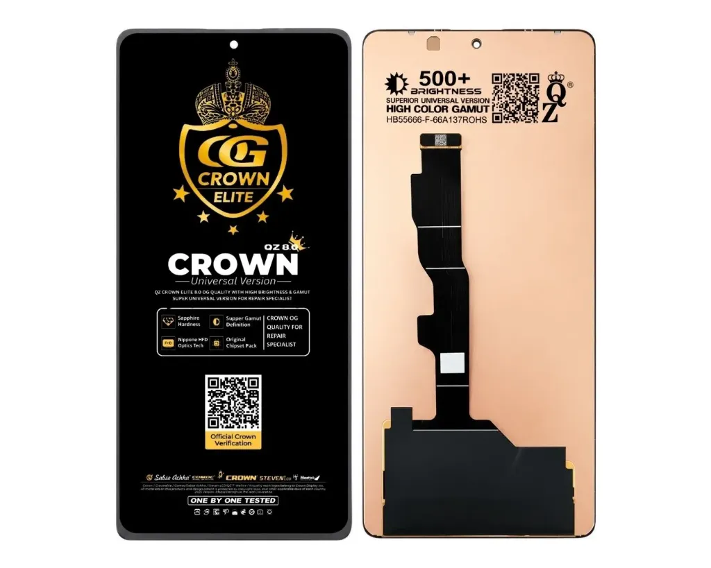 [OGSMiNT13F4W-10-2] Redmi Note (13) Fresh Full Display Without Ring Crown OGS Unit (BLACK)