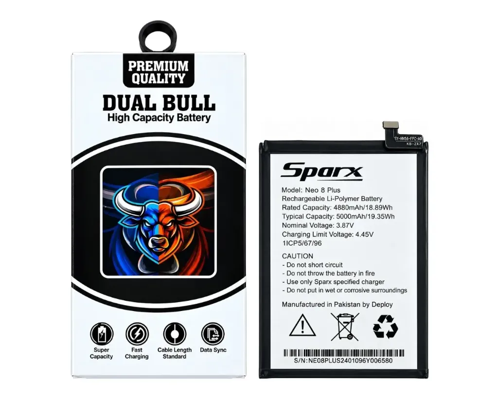 [BTSPNEO8PL-14] Sparx Neo (8) Plus Battery Top Star
