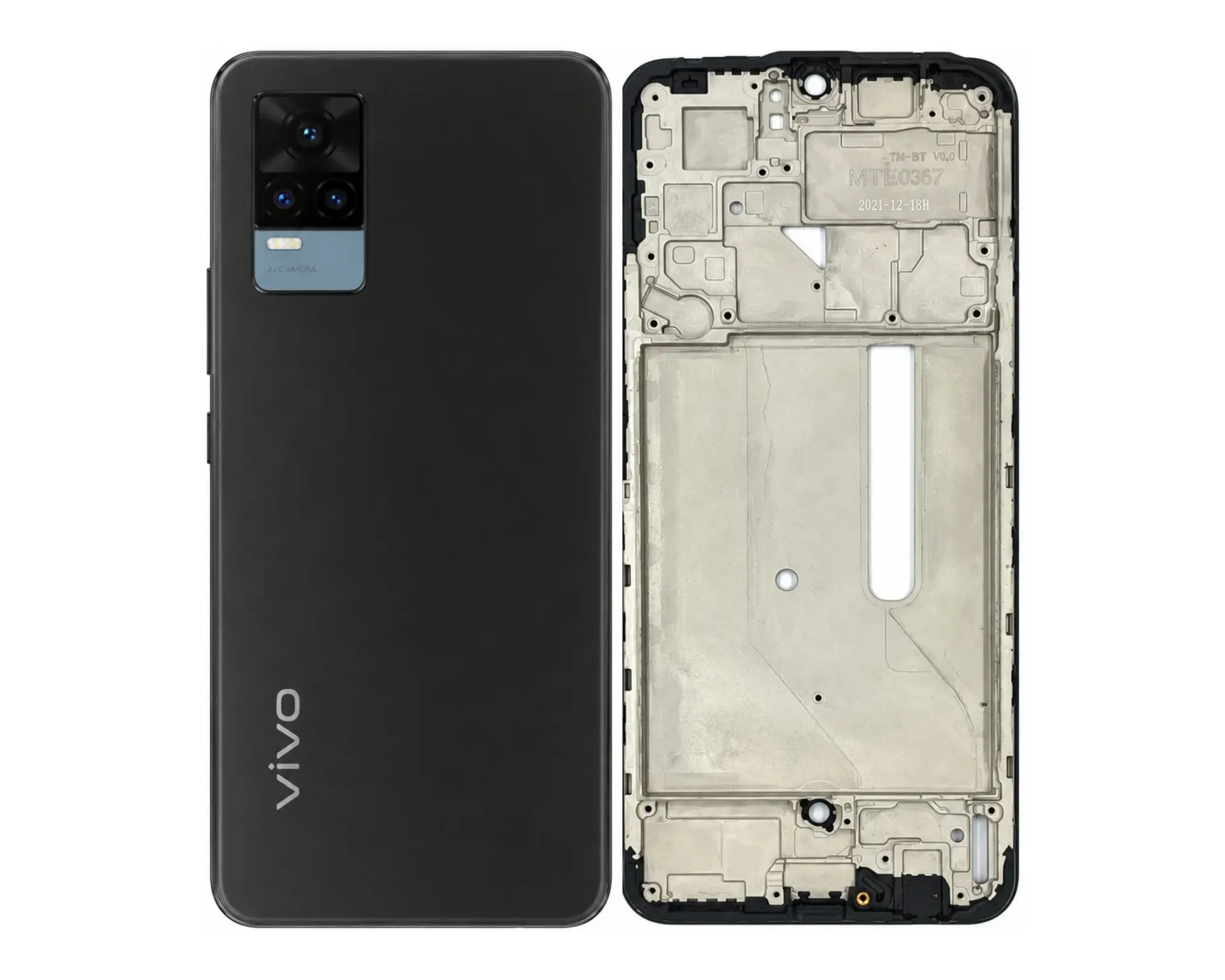 [HS6ViV21E-3-2] Vivo V(21)E Complete Housing (3 in 1) (BLACK)