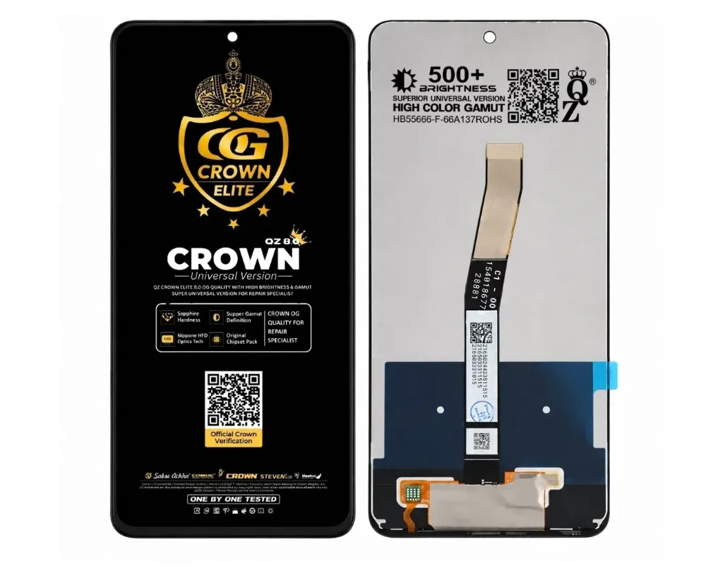 Redmi Note (9) Crown LCD Unit (BLACK) 