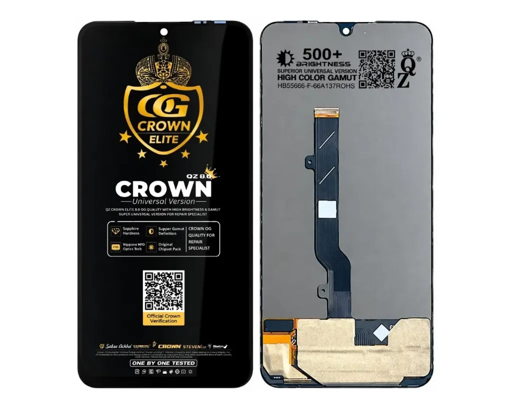 [OGSiNX663F4W-10-2] infinix Note (11) X(663) Fresh Full Display Without Ring Crown OGS Unit (BLACK)