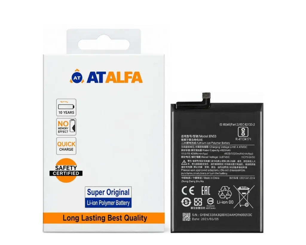 [BTMiBN53-16] Redmi Note (10) Pro Battery AT Alfa (BN53)