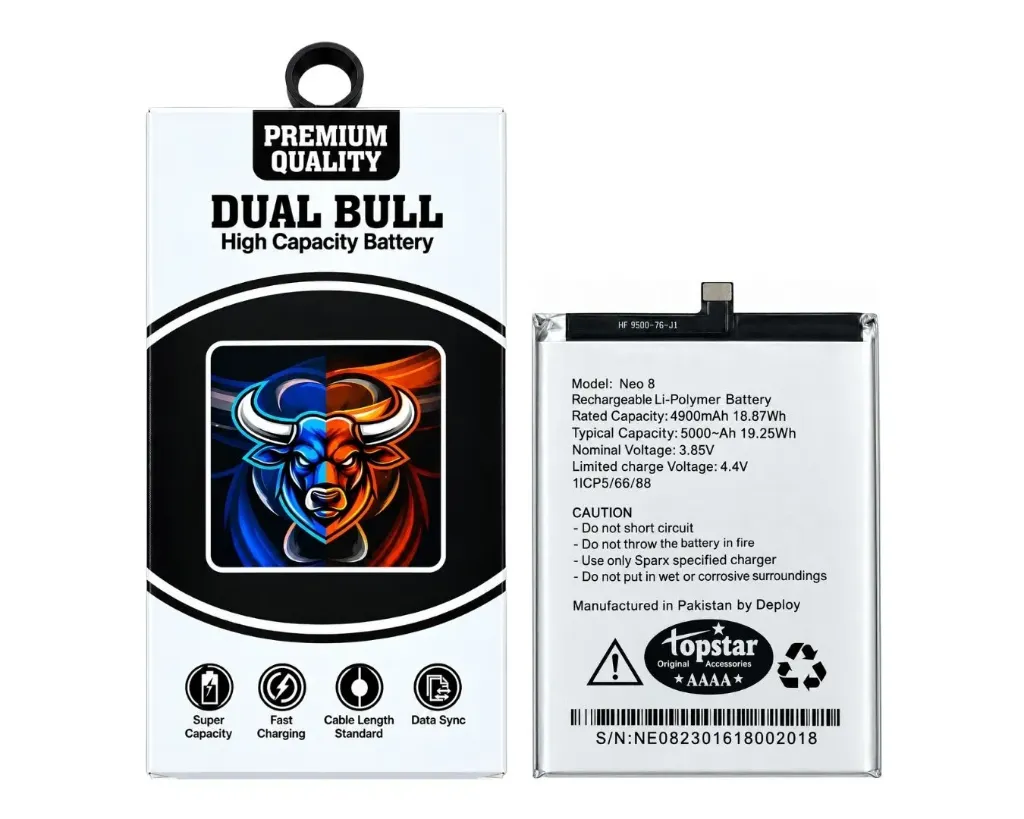 [BTSPNEO8-14] Sparx Neo (8) Battery Top Star