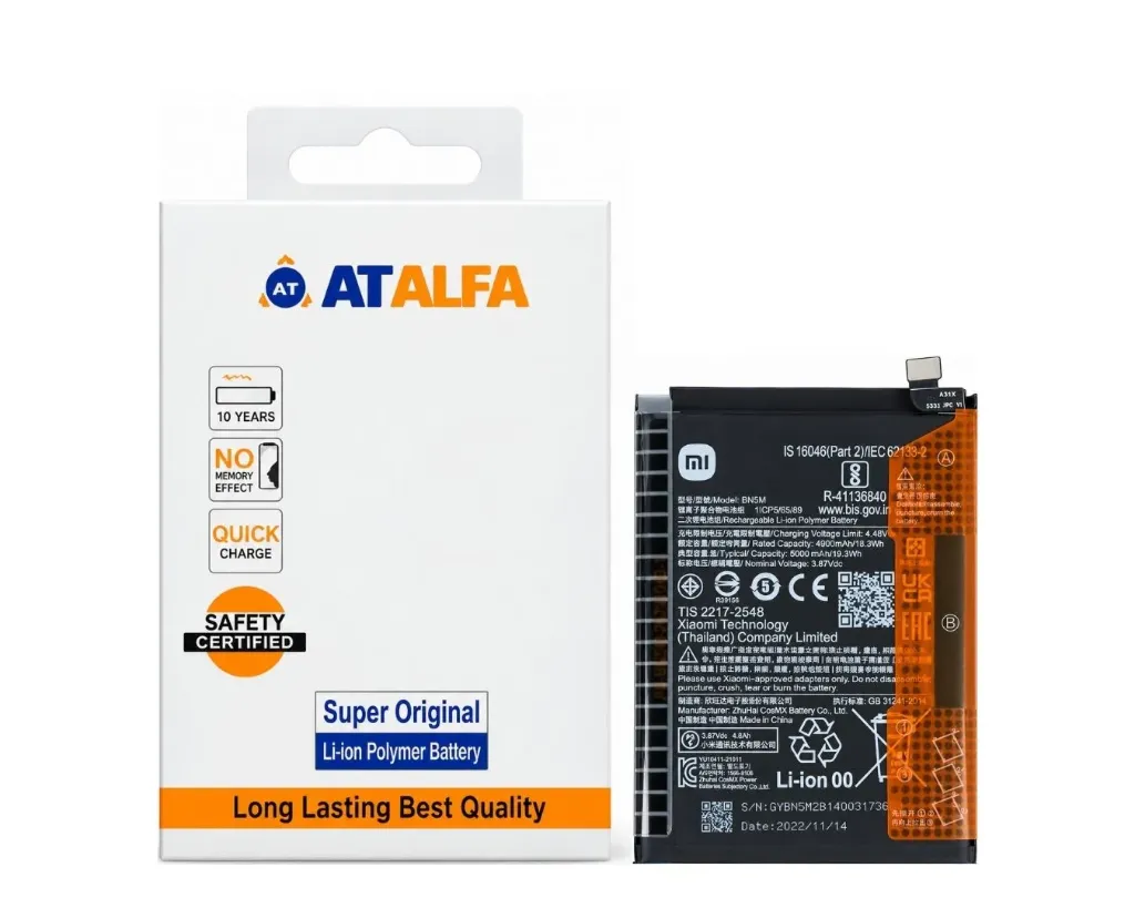 [BTMiBN5M-16] Redmi Note (12) Battery AT Alfa (BN5M)