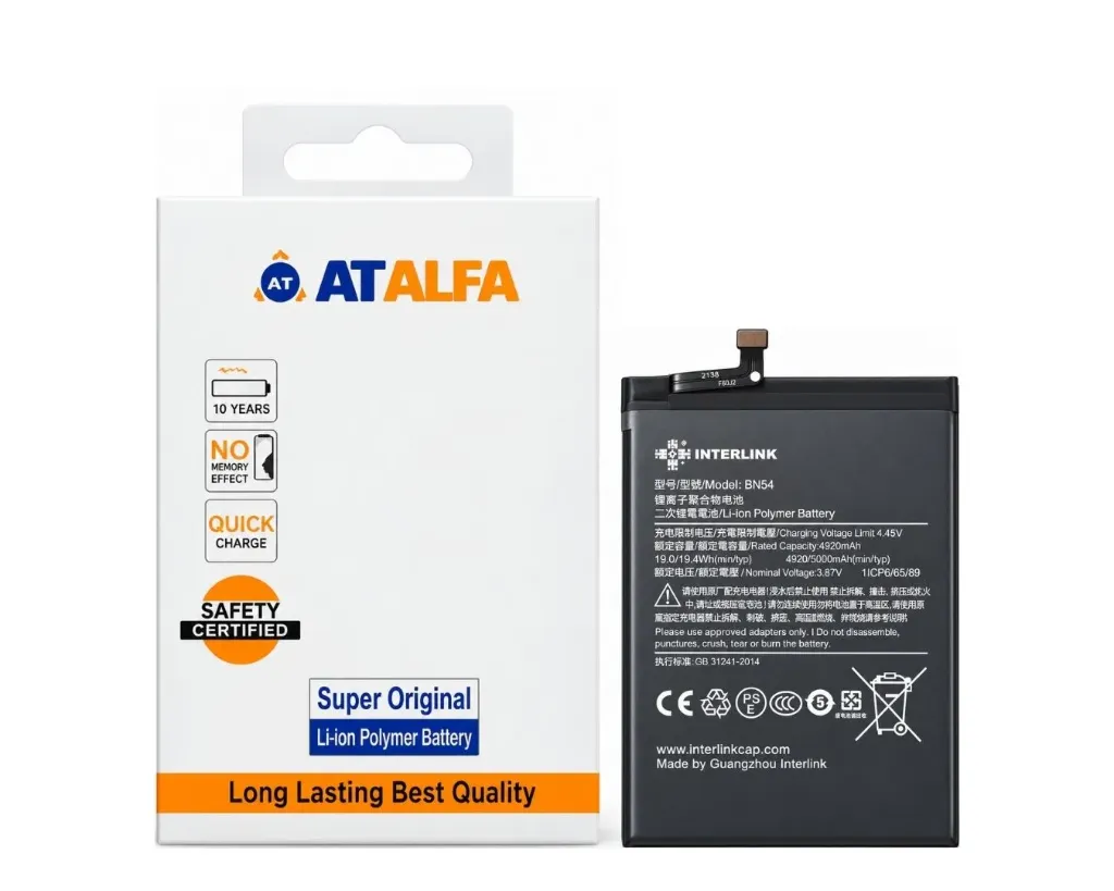 [BTMiBN54-16] Redmi Note (9) Battery AT Alfa (BN54)