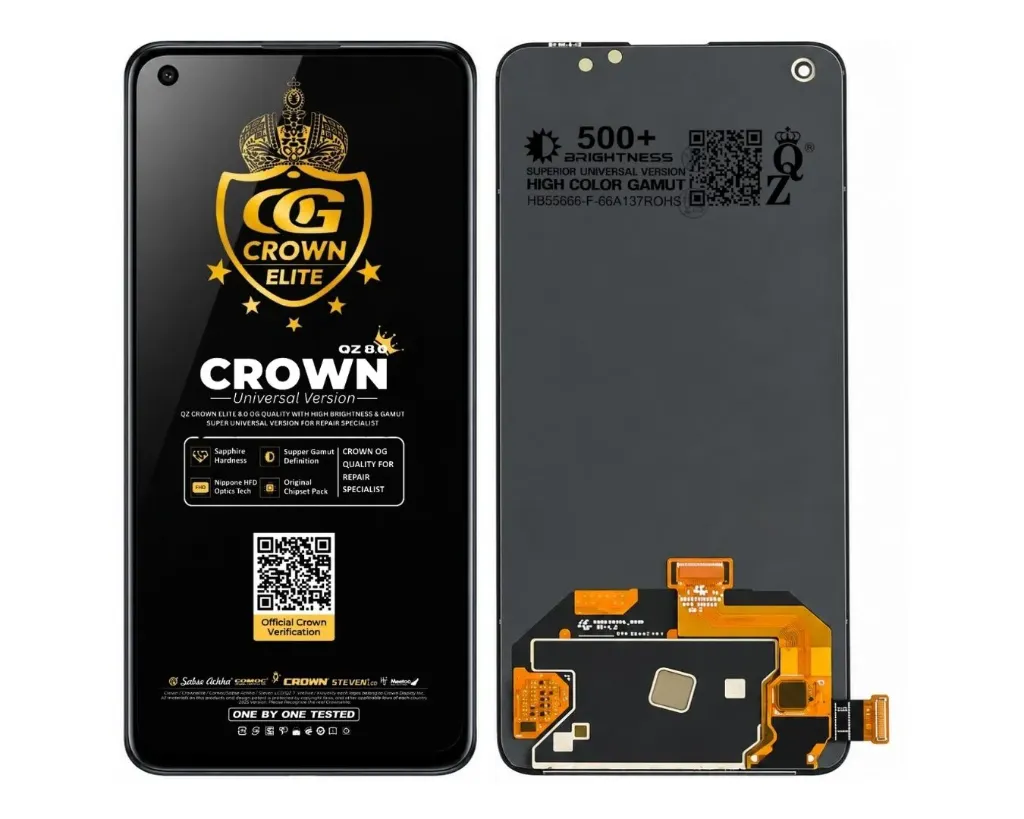 [OGSORN5F4W-10-2] Oppo Reno (5) Fresh Full Display Without Ring Crown OGS Unit (BLACK)