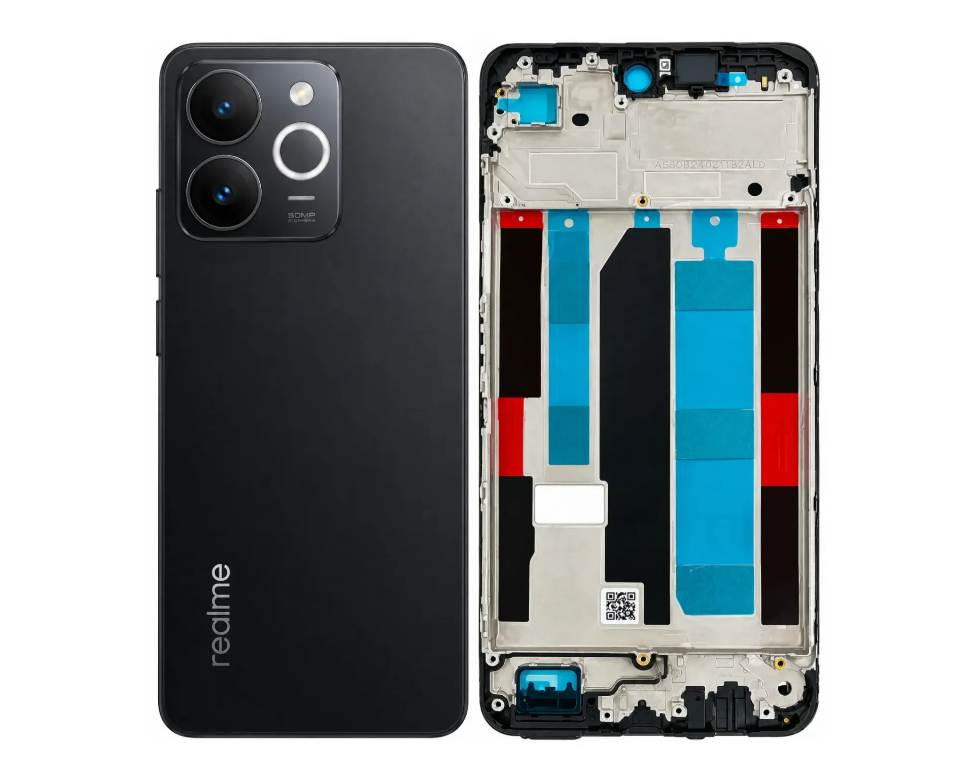 [HS6RENT70-3-2] Realme Note (70) Complete Housing (3 in 1) (BLACK)