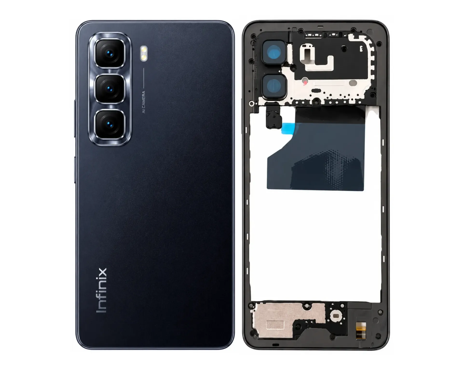 [HS8iNHT50-3-2] infinix Hot (50) X(6882) Middle Ring (BLACK)