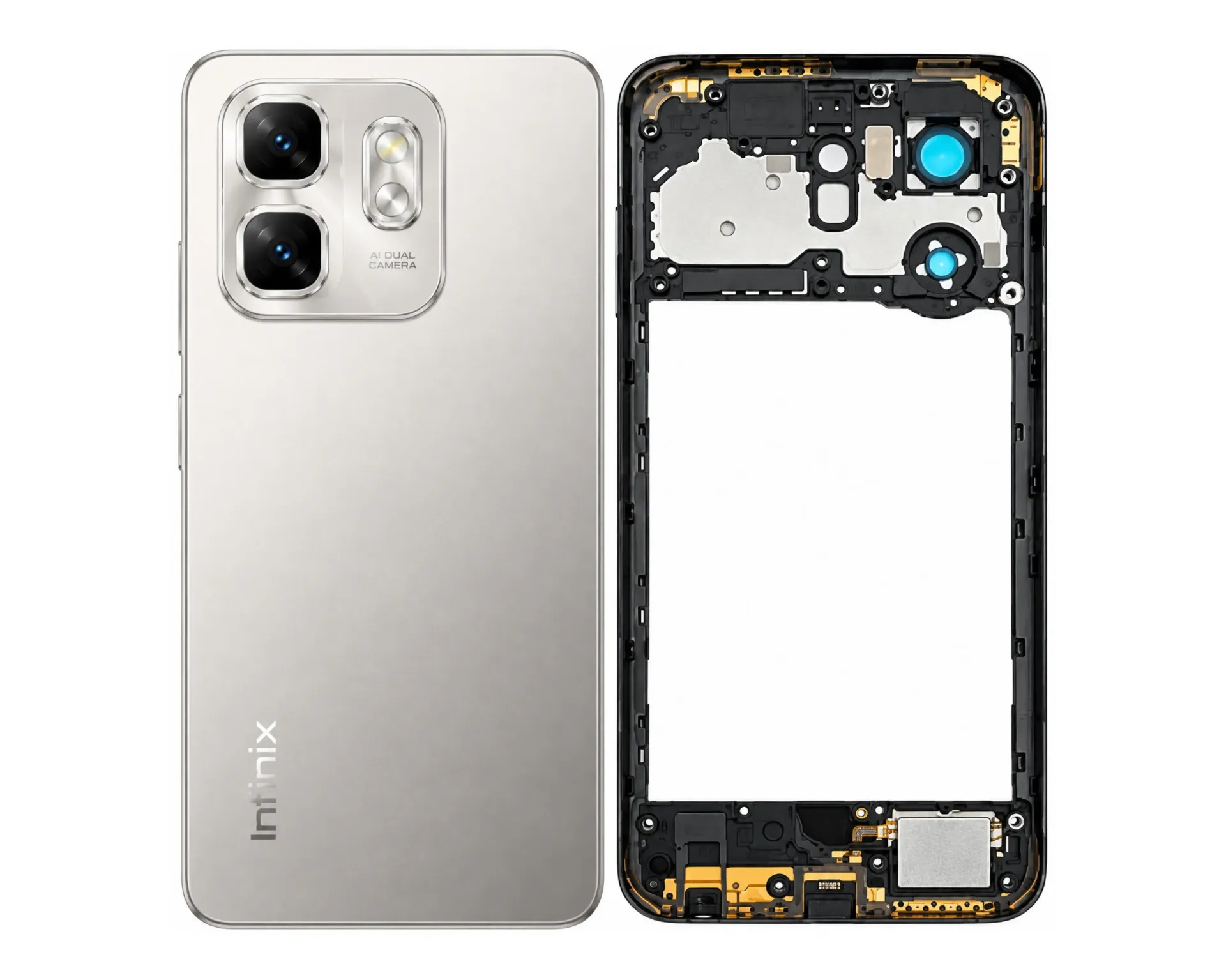 [HS8iNHT50i-3-9] infinix Hot (50)i X(6531) Middle Ring (GREY)