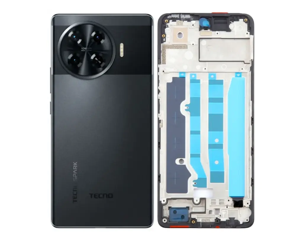 [HS6TESPR20PRPL-3-1] Tecno Spark (20) Pro Plus Complete Housing (2 in 1) (WHITE)
