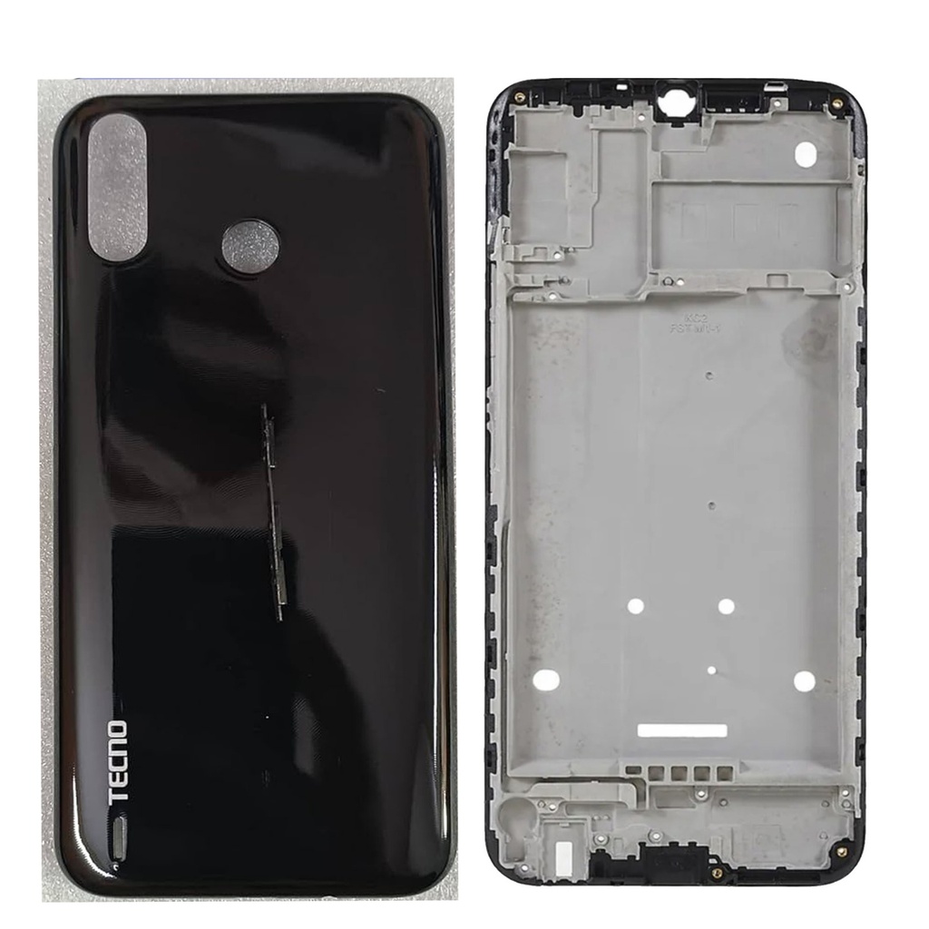 [HS6TESPR4-3-2] Tecno Spark (4) Complete Housing (2 in 1) (BLACK)