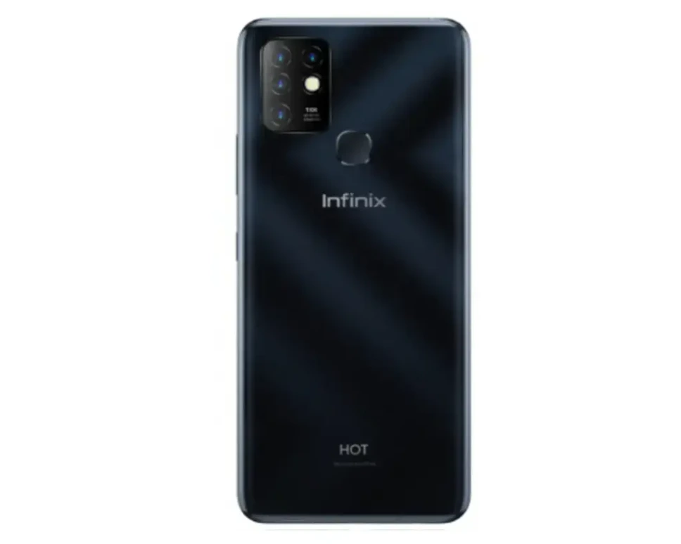 [HS9iNHT10-3-2] infinix Hot (10) X(682) Only Back (BLACK)