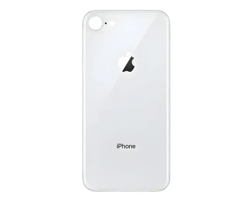 [HS9iP8GPL-3-1] iPhone (8)G Plus Only Back (WHITE)