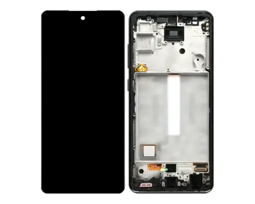 [OGSSA52F4R-1-2] Samsung A(52) Fresh Full Display With Ring OGS Unit (BLACK)