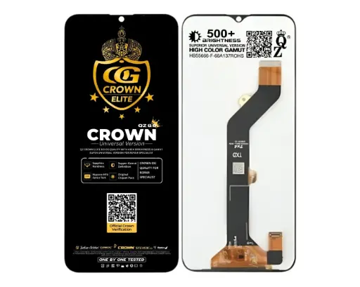 [UTCTESPR6GO-10-2] Tecno Spark (6) GO Crown LCD Unit (BLACK) 